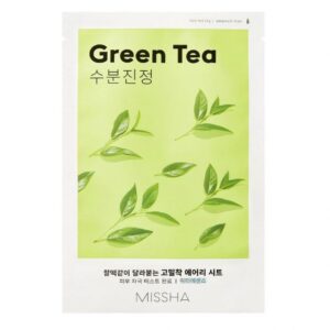 Missha Airy Fit Sheet Mask Green Tea – Υφασμάτινη μάσκα προσώπου 19gr