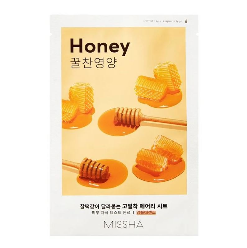 Missha Airy Fit Sheet Mask Honey – Υφασμάτινη μάσκα προσώπου 19gr