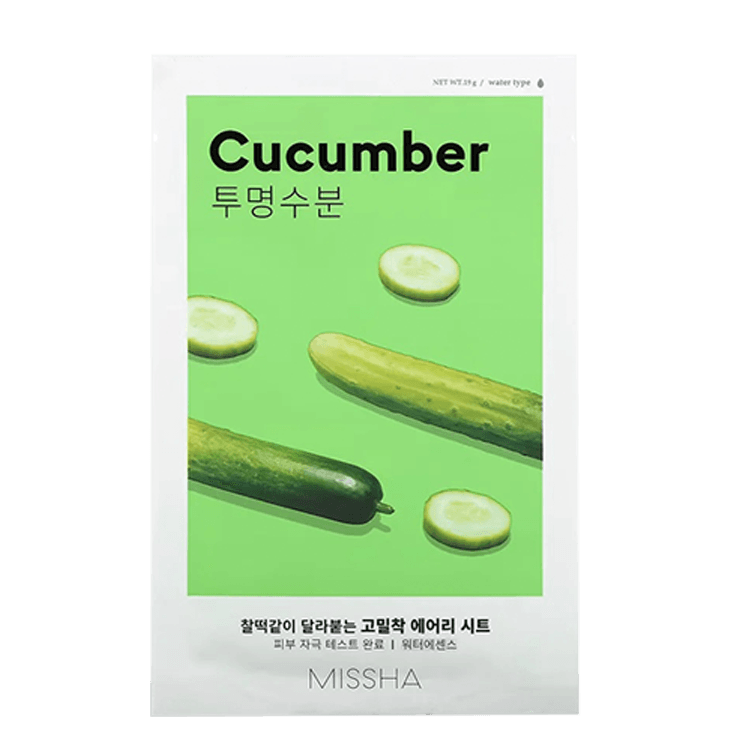 Missha Airy Fit Sheet Mask Cucumber – Υφασμάτινη μάσκα προσώπου 19gr