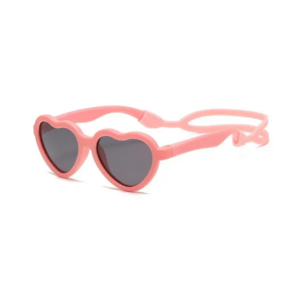 BABY CLOUD Βρεφικά Γυαλιά Ηλίου Baby Pink Heart με Λουράκι 6-24 μηνών (11.0 x 10.2 εκ.)