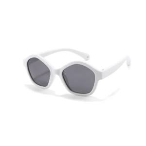 BABY CLOUD Βρεφικά Γυαλιά Ηλίου Baby Polygon White UV400 12 μηνών – 3 ετών (11.5 x 11.2 εκ.)